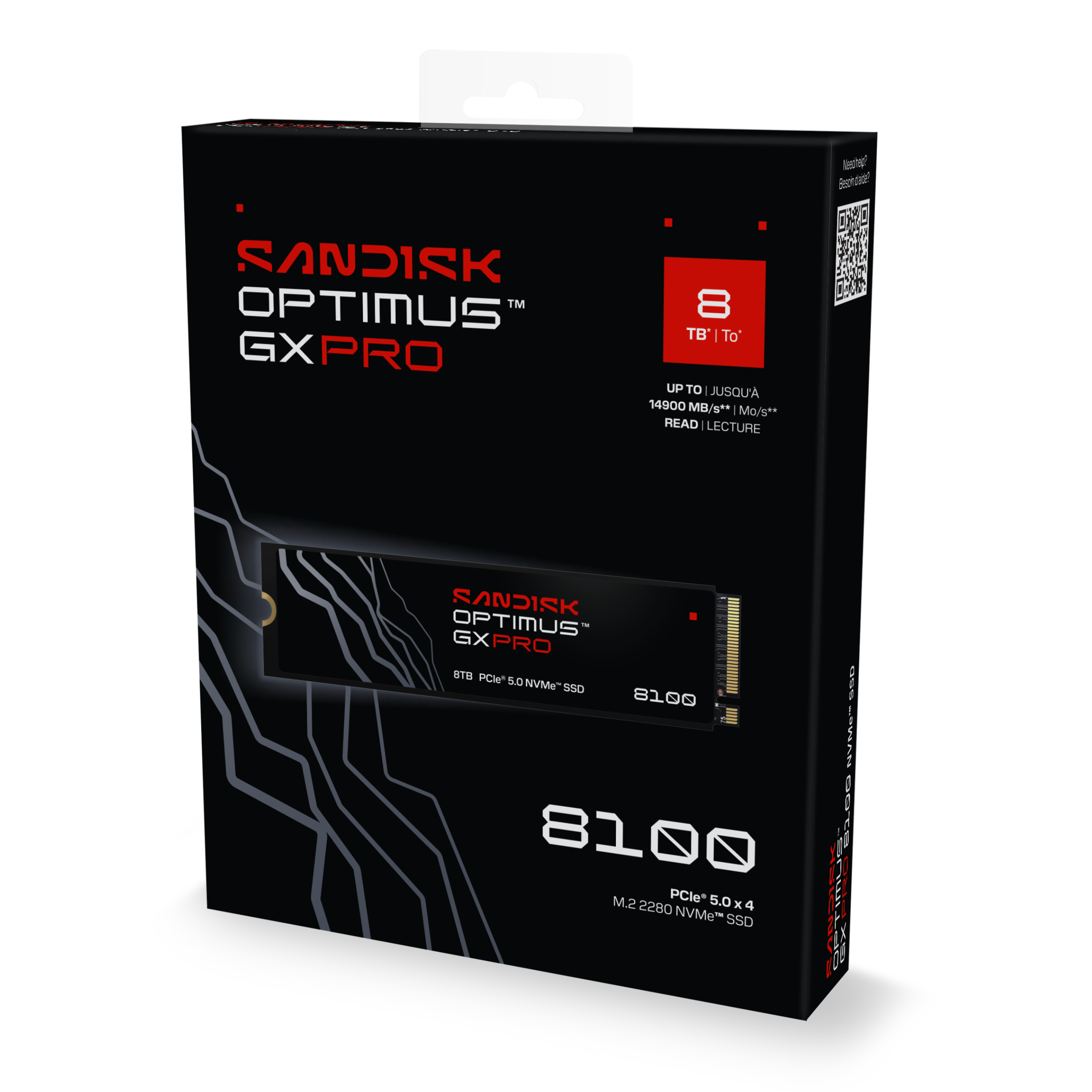SANDISK Optimus™ GX PRO 8100 PCIe® 5.0 NVMe™ SSD (1TB/ 2TB/ 4TB/ 8TB)-Data Storage-futuromic
